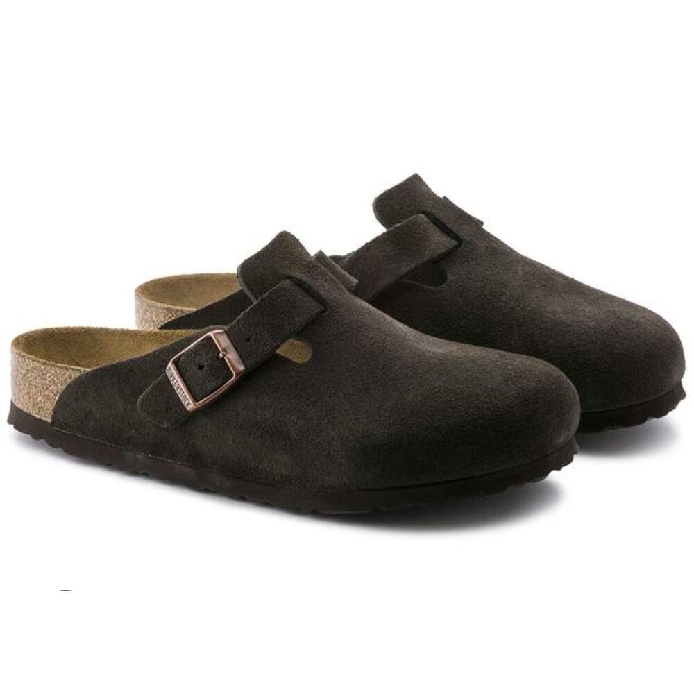 Cliffs by White Mountain Bari Black Suede Suede Comfort Slip On Clog Sz 9.5 NWT